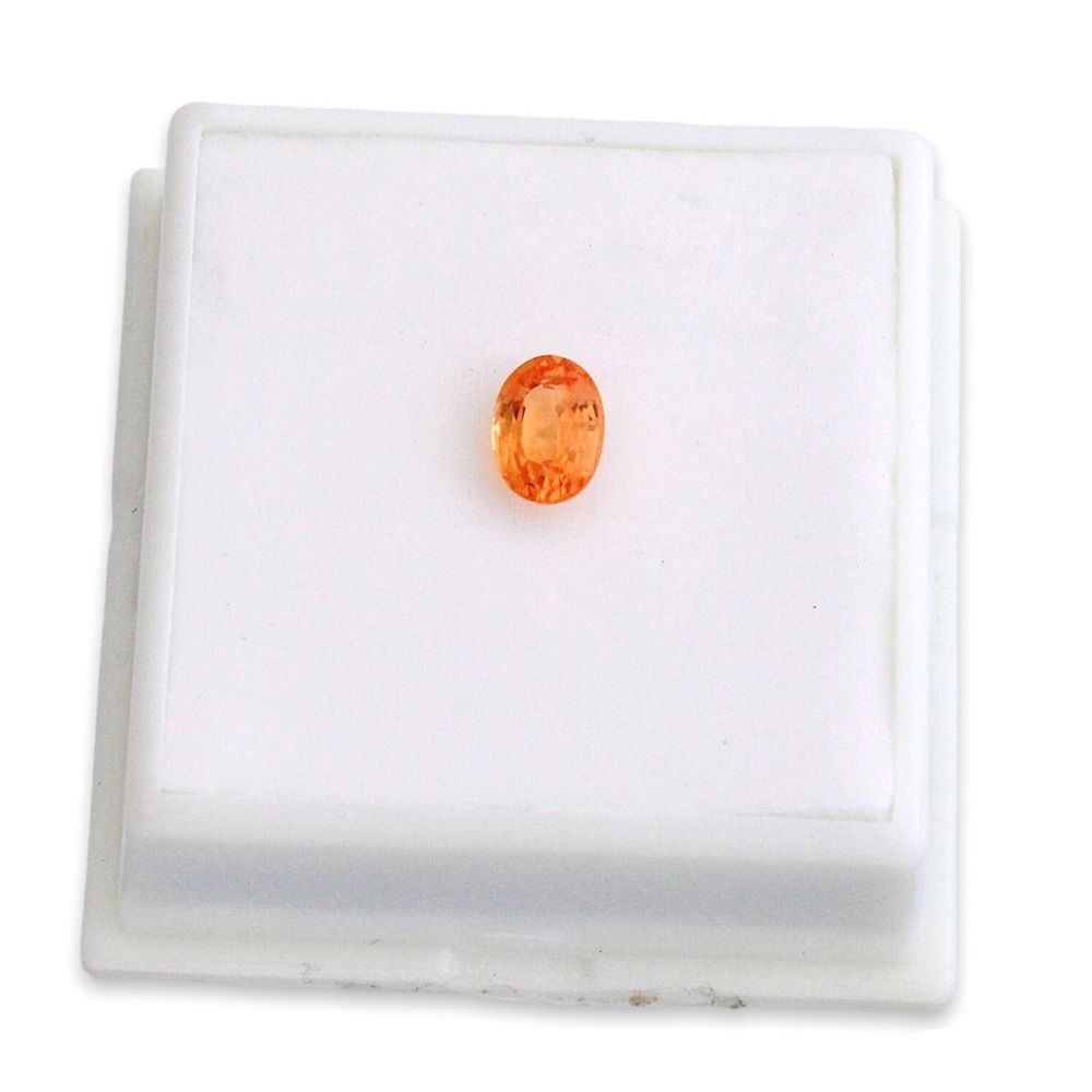 Mandarin Spessartite Garnet Orange Gemstone Faceted Oval Cut 0.75 Ct. 7 x 5 mm